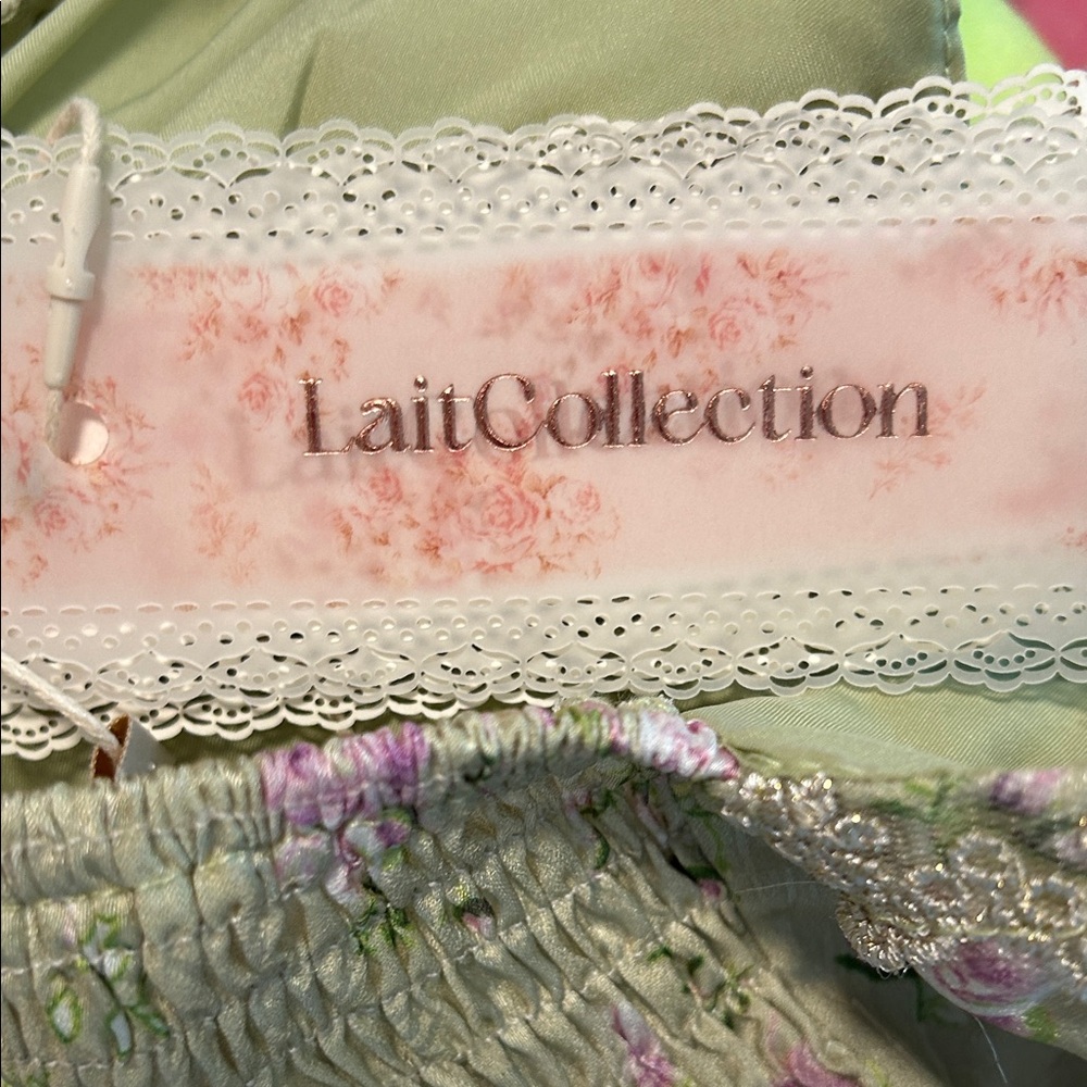 Lait Collection Floral Ruffle Maxi Dress NWT - Picture 8 of 11
